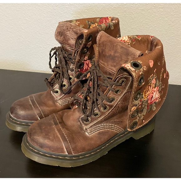 Leather Womens Brown Boots Size Dr Martens Womens Triumph Fold